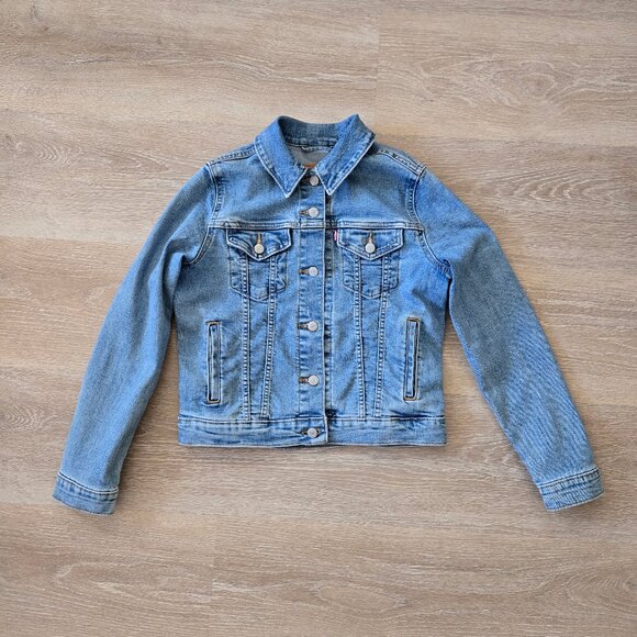Levi's Jackets & Blazers - Levi’s Original Trucker Jacket Women’s Small – Classic Stretch Denim, Light Wash
